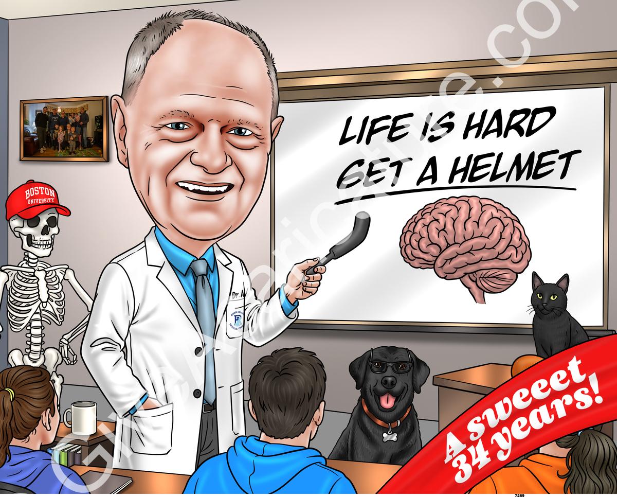 caricature for Christine C.